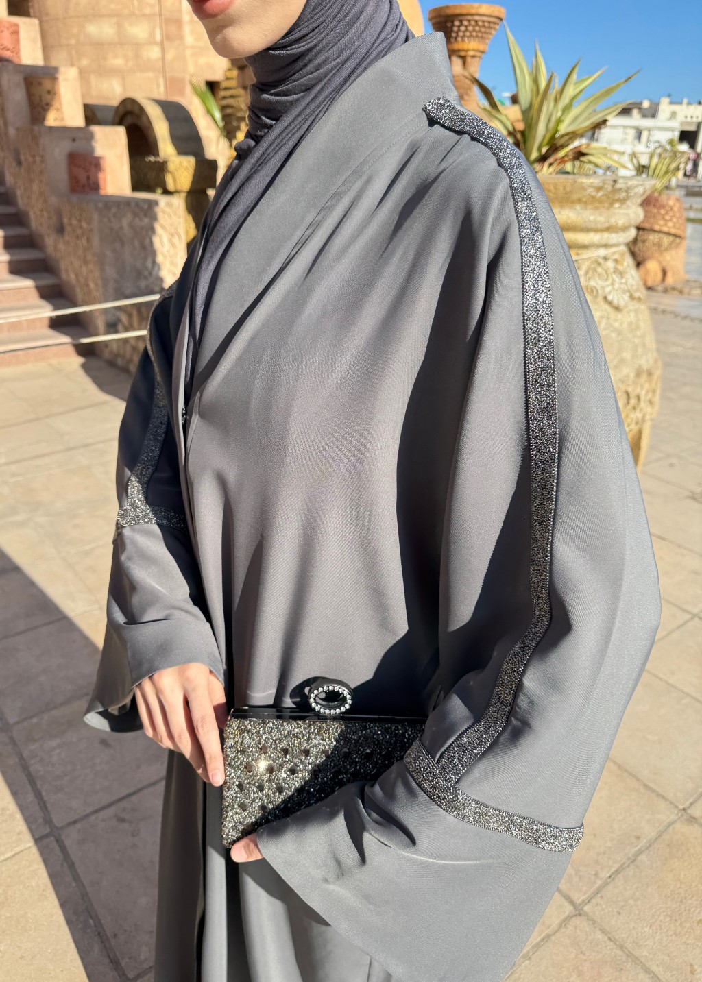 Bera Abaya Gri 