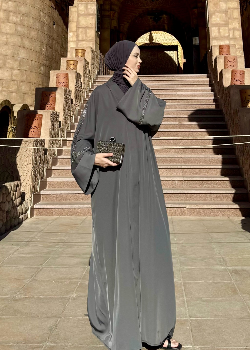 Bera Abaya Gri 