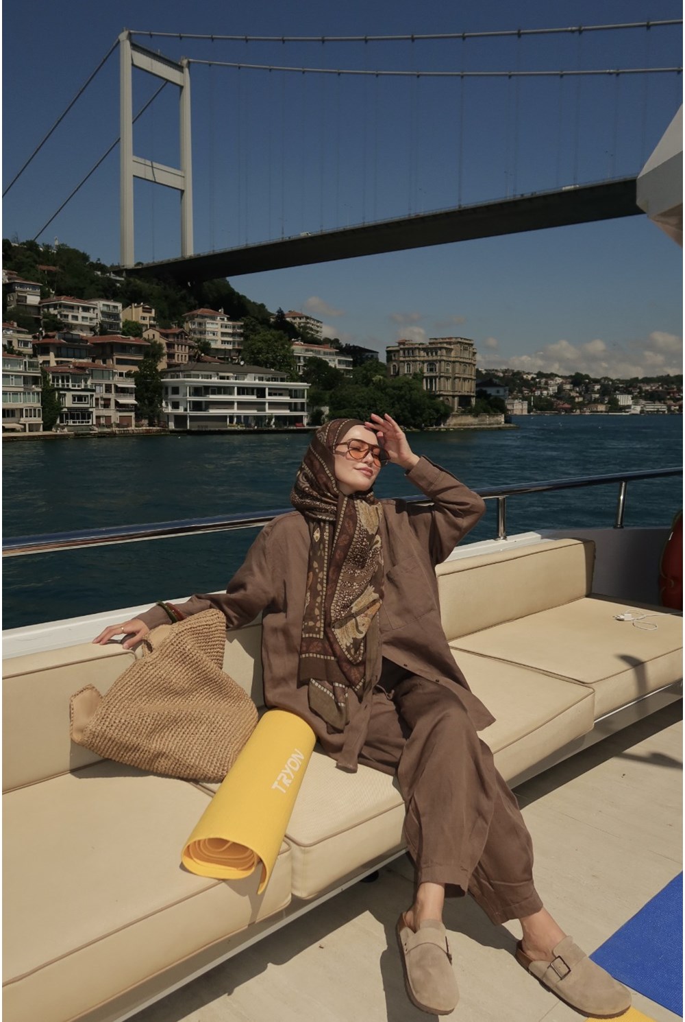 Comfort Keten Takım Kahverengi 