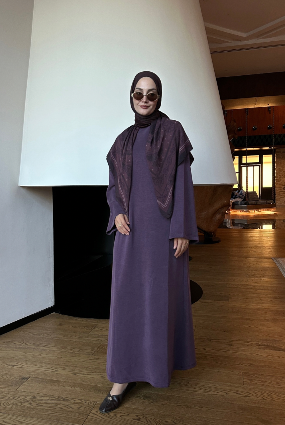 Comfy Elbise Mürdüm