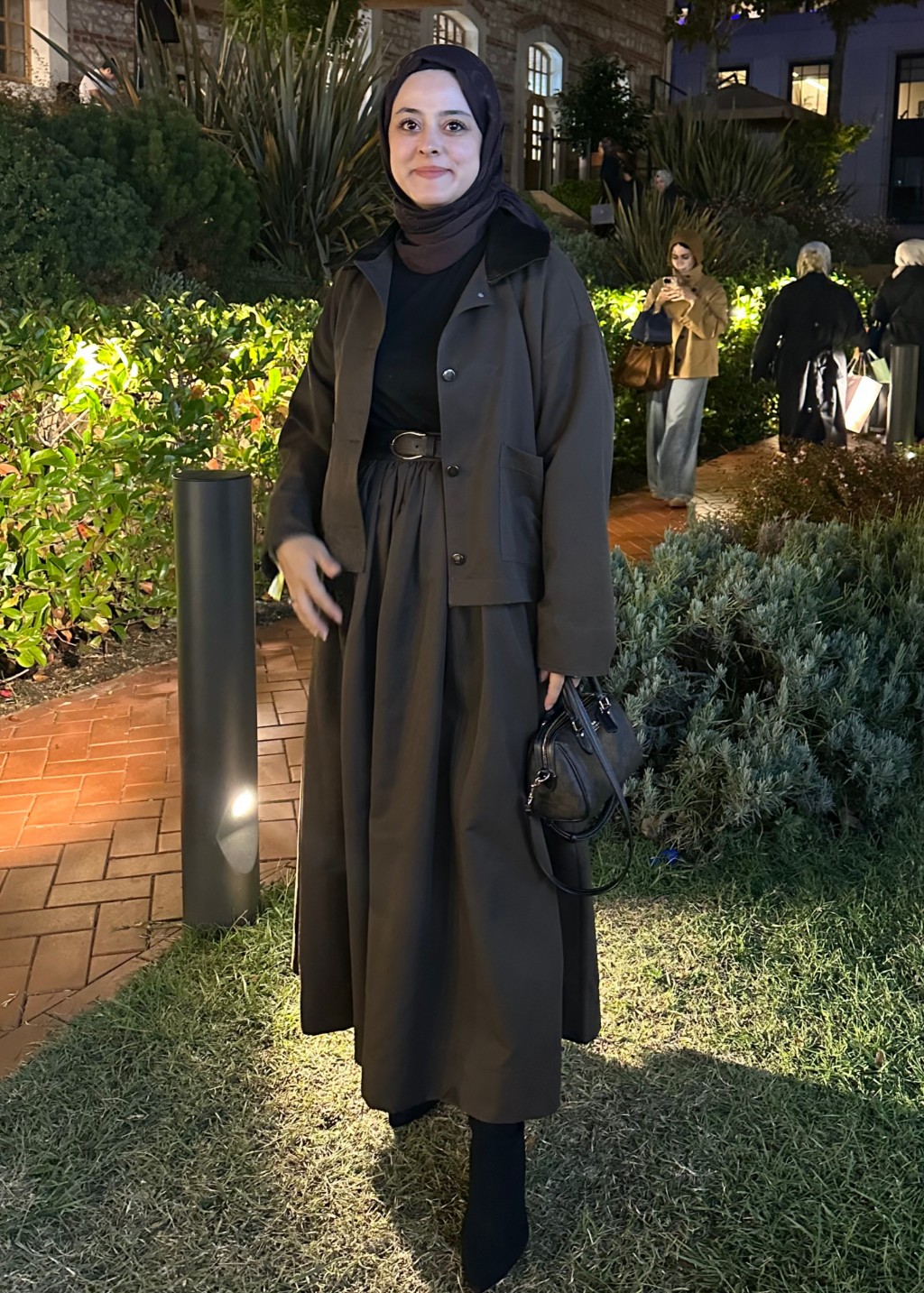 Deri Yaka Ceket Kahverengi