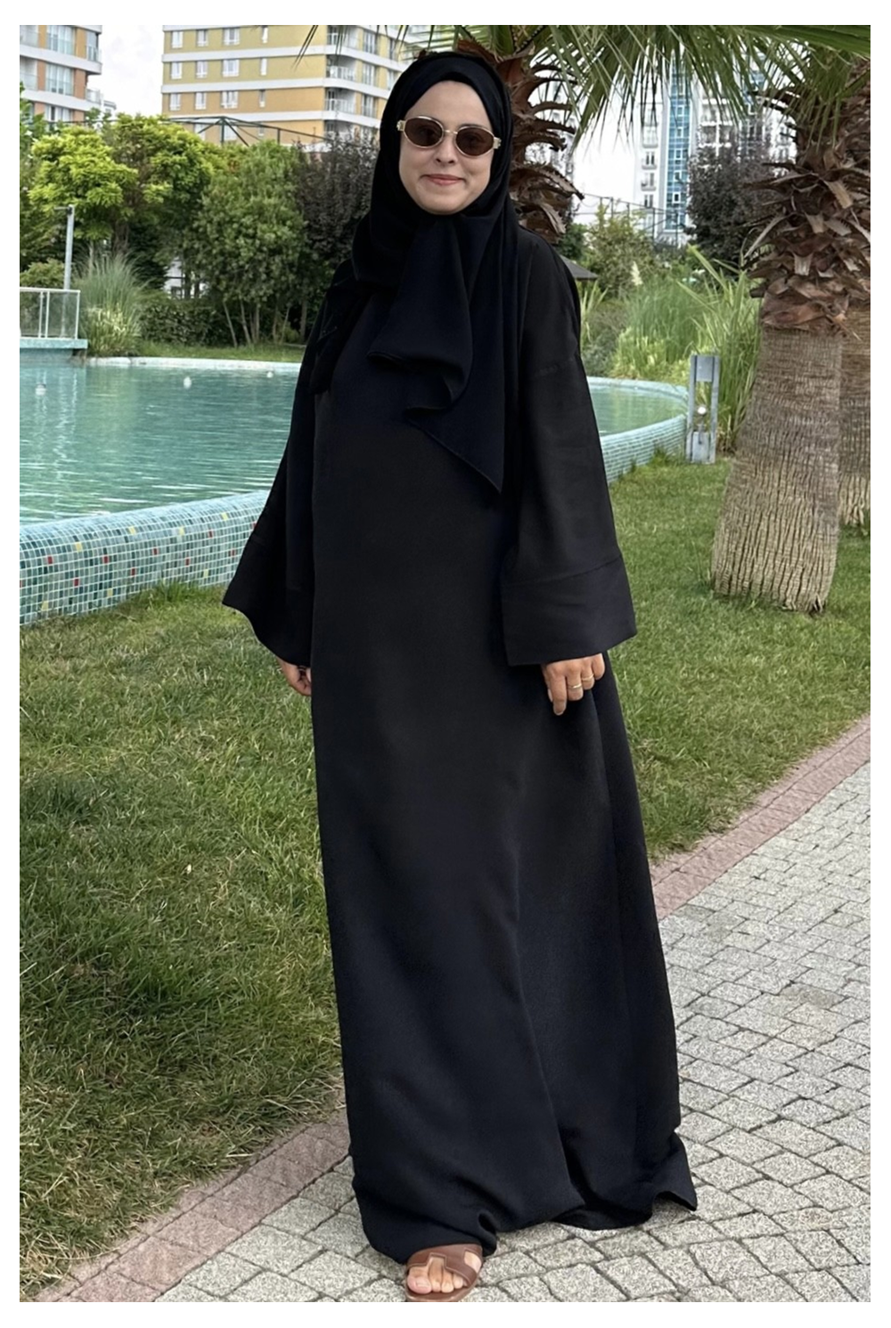 İpek Cupra Relax Elbise Siyah 