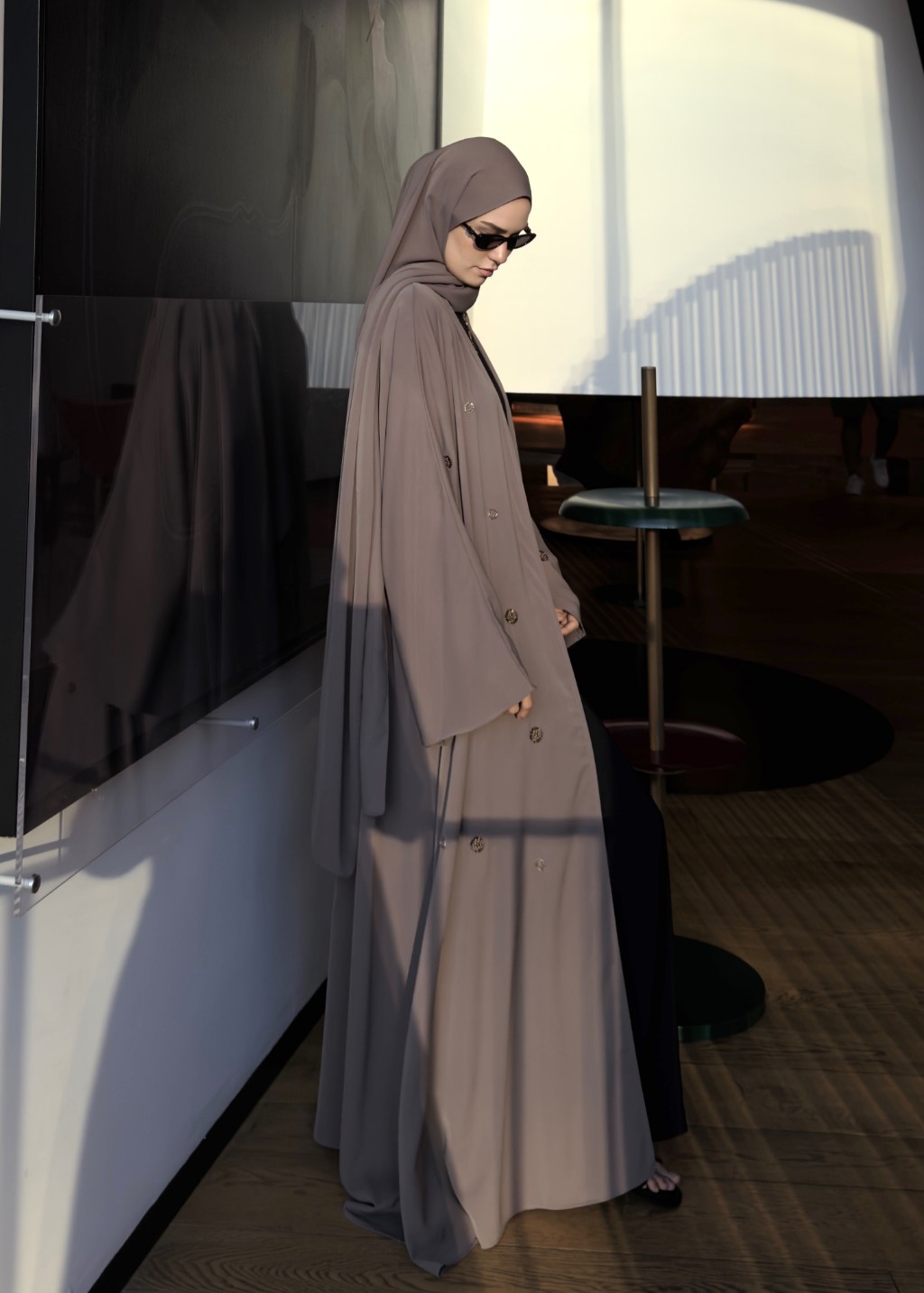 Naira Abaya Vizon Küçük Desen 