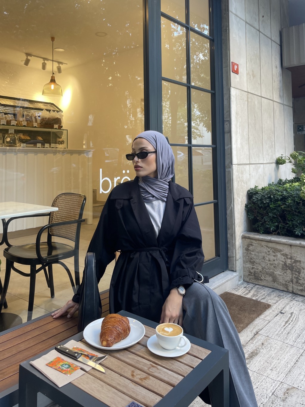 Oversize Trençkot Siyah