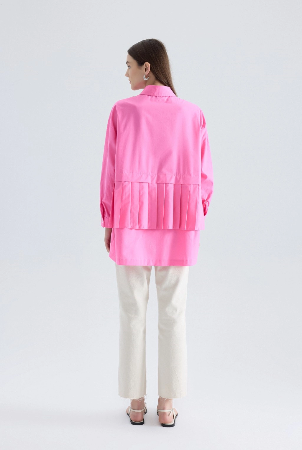 Pileli Gömlek Pembe