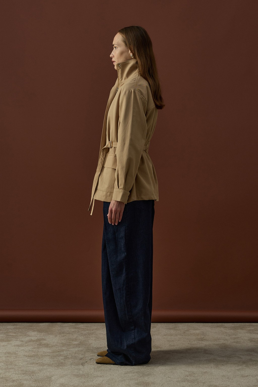 Premium Kısa Trenç Ceket 