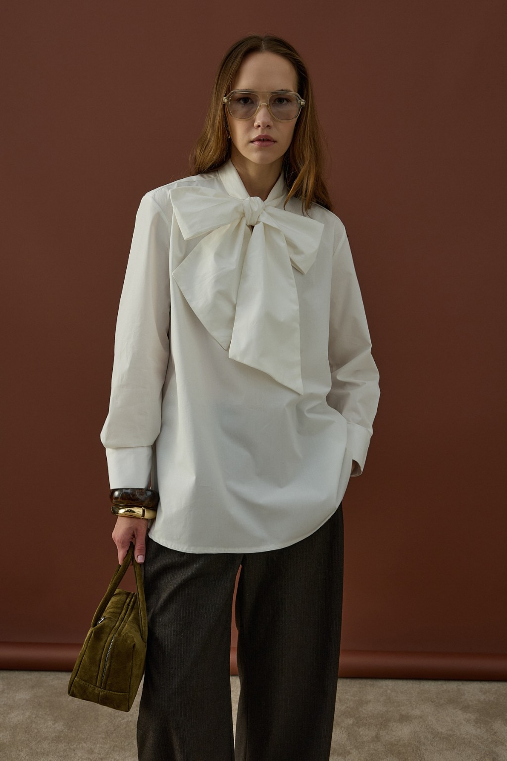 Premium Yaka Detaylı Gömlek Beyaz