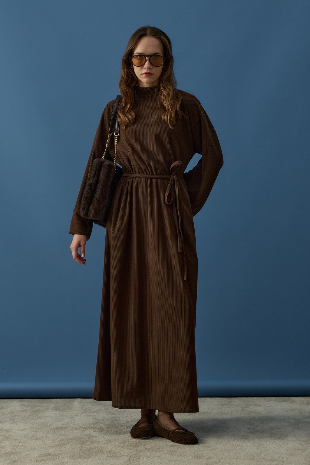 Relax Elbise Kahverengi