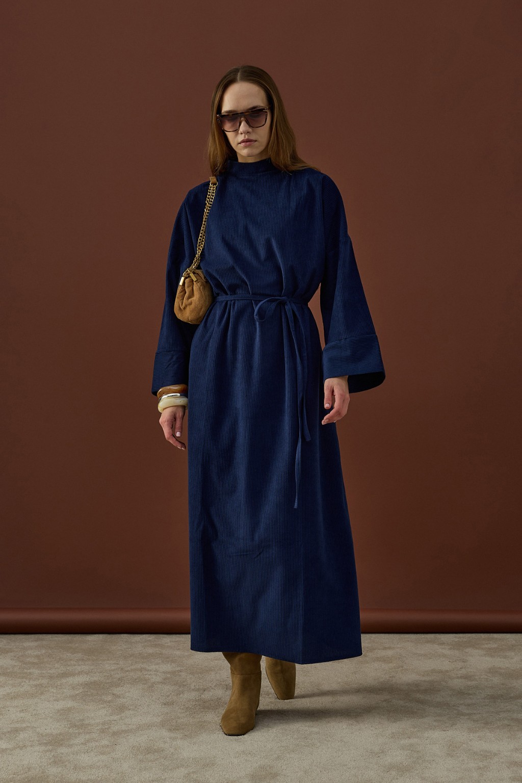 Relax Elbise Lacivert