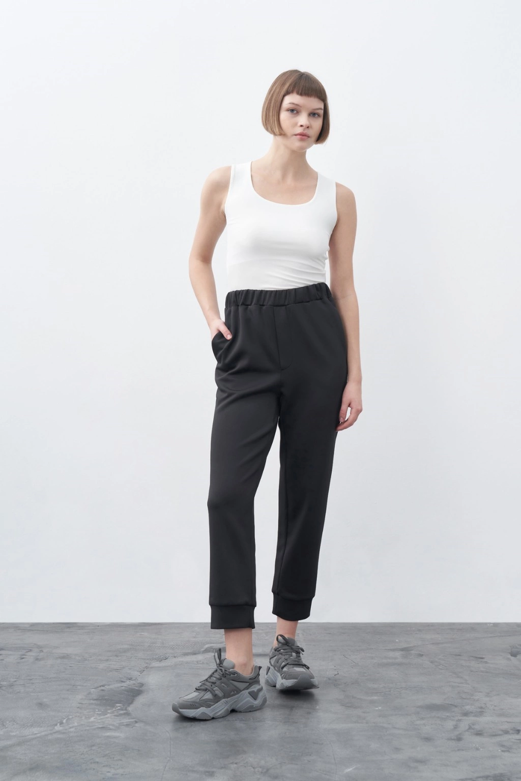 Scuba Ribanalı Pantolon Siyah