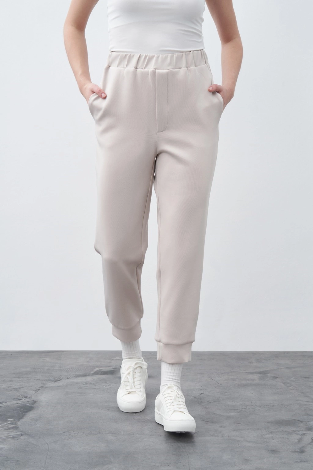 Scuba Ribanalı Pantolon Taş