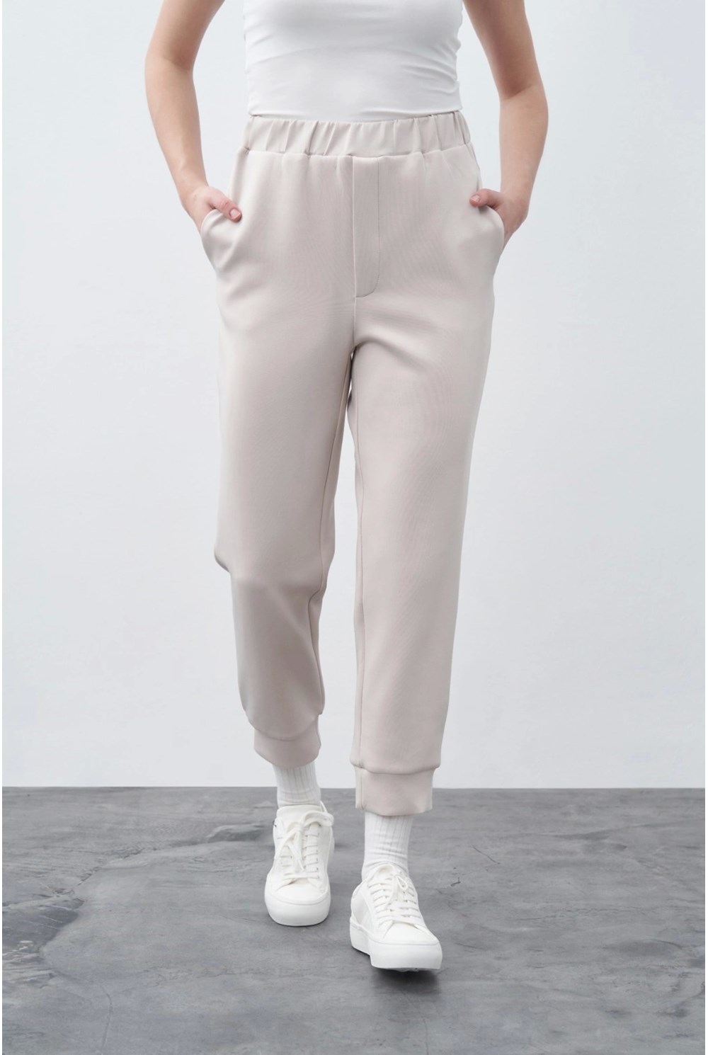 Scuba Ribanalı Pantolon Taş