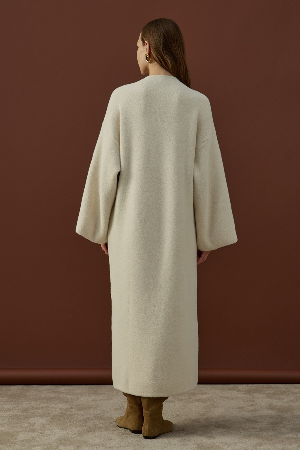 Soft Triko Elbise Krem