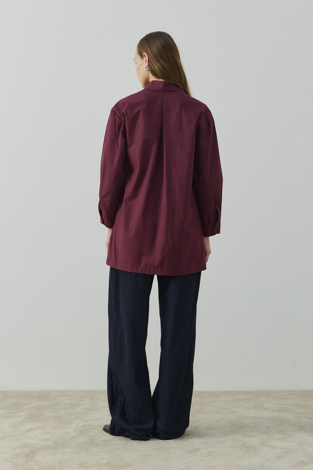 Tokalı Gömlek Bordo