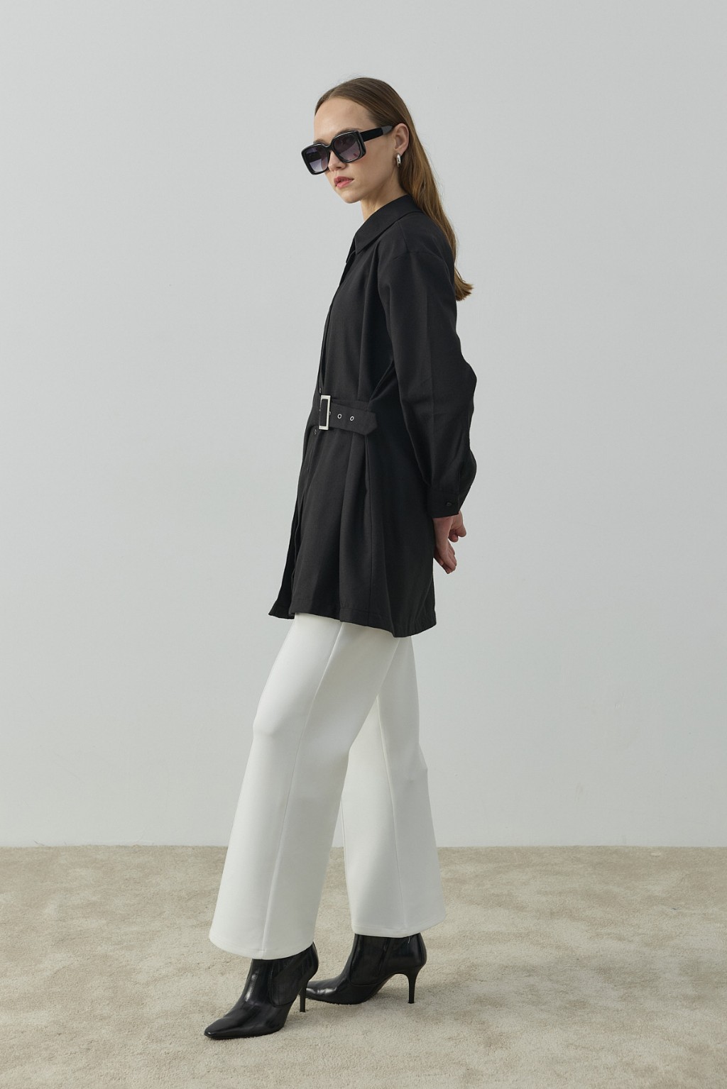 Tokalı Gömlek Siyah