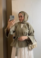 Kısa Kraş Kimono Çağla