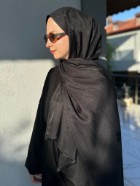 Mozaik Desen Şal Siyah